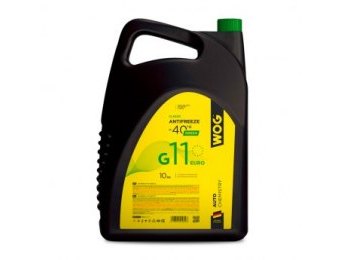 Жидкость охлаждающая WOG G11, зелёная, 10л
