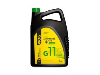 Жидкость охлаждающая WOG G11, зелёная, 5л