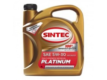 Масло моторное синтетическое Sintec Platinum, 5W-30, 4л